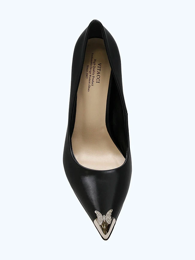 Туфли женские всесезонные, цвет черный, искусственная кожа 1849222 | 4