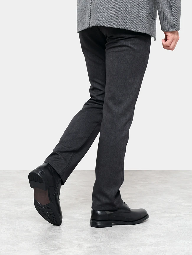 Ботинки мужские демисезонные, цвет черный, натуральная кожа M1022584 | 5