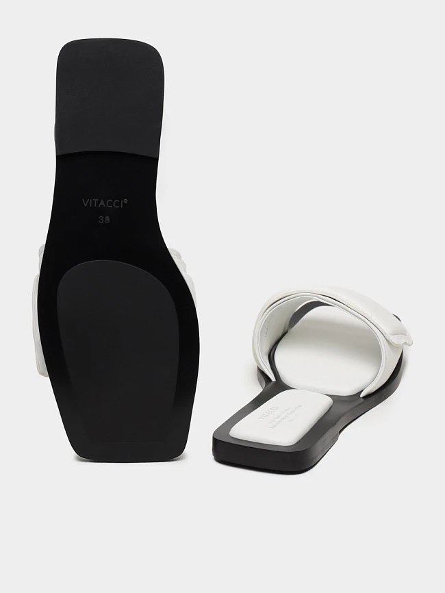 Сабо женские летние, цвет белый, натуральная кожа 1820752 | 3