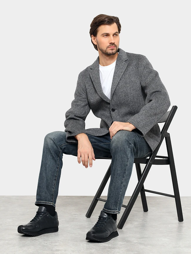 Кроссовки мужские демисезонные, цвет синий, натуральная кожа M1782591 | 11