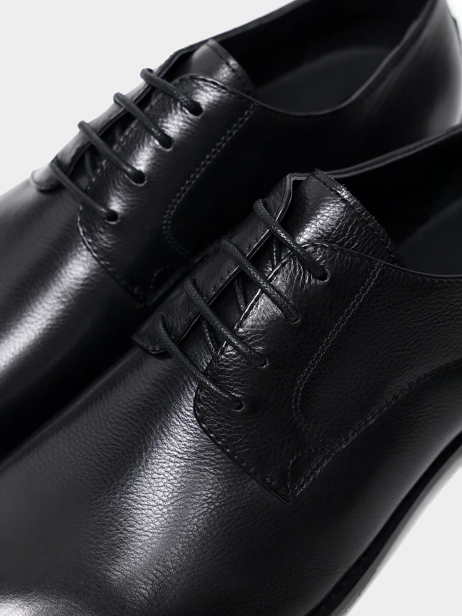 Полуботинки мужские всесезонные, цвет черный, натуральная кожа M1782508 | 6