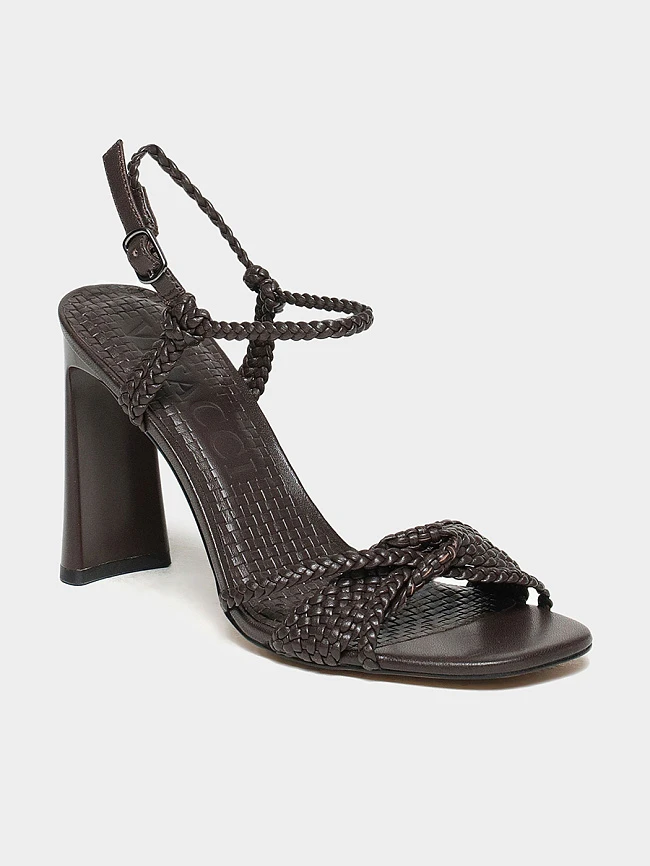 Босоножки женские летние, цвет коричневый, натуральная кожа 1821734 | 2