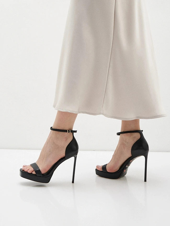 Босоножки женские летние, цвет черный, натуральная кожа 1492485P2 | 6