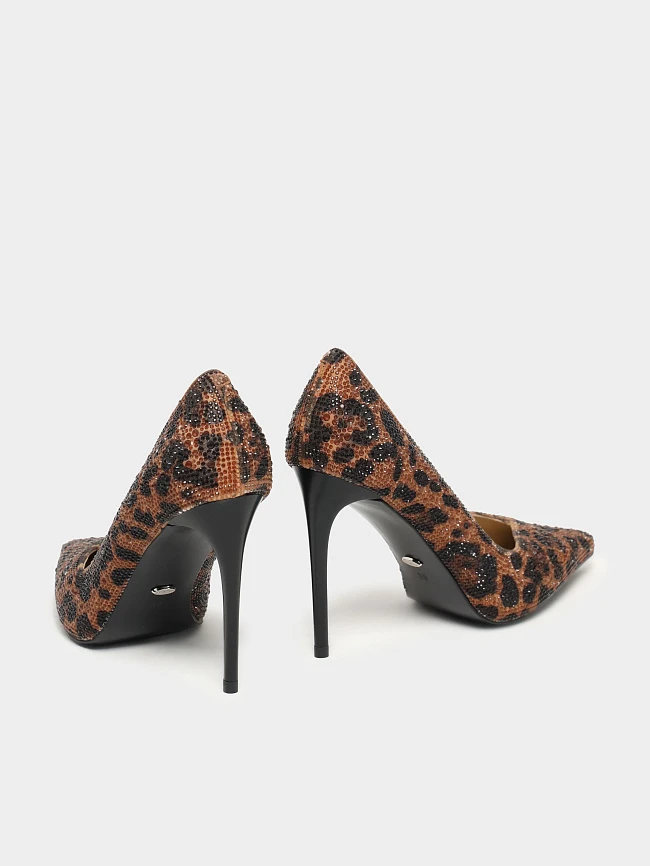 Туфли женские всесезонные, цвет коричневый, натуральный велюр 1493784 | 4