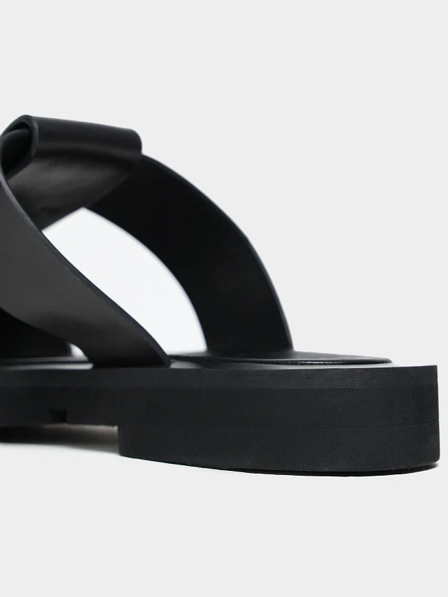 Сабо женские летние, цвет черный, натуральная кожа 1495069 | 5