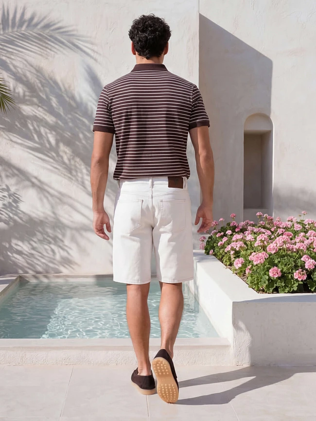 Лоферы мужские всесезонные, цвет коричневый, натуральный велюр M262278 | 3