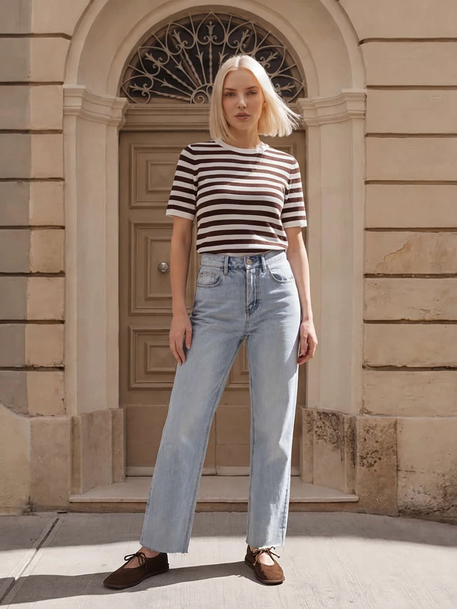 Джинсы женские всесезонные YLA004-10 | 2