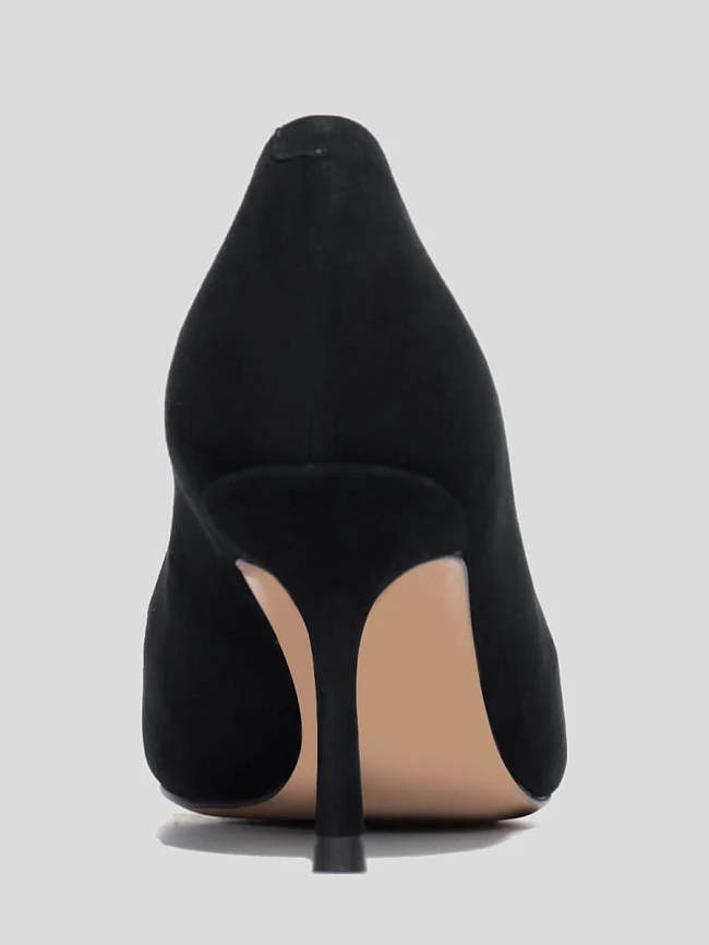 Туфли 495075 женские цвет черный, натуральный велюр 495075          | 5