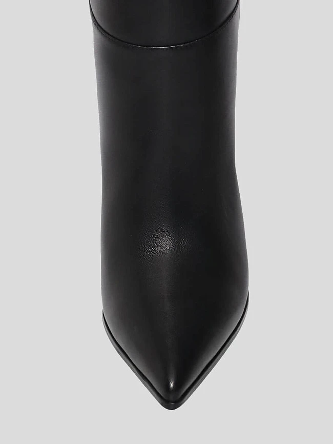 Ботфорты женские демисезонные, цвет черный, натуральная кожа 1852383 | 4