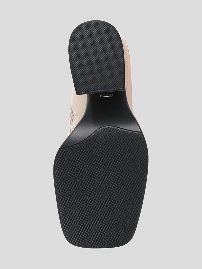 Полусапоги женские демисезонные, цвет бежевый, искусственная кожа 1847452 | 7