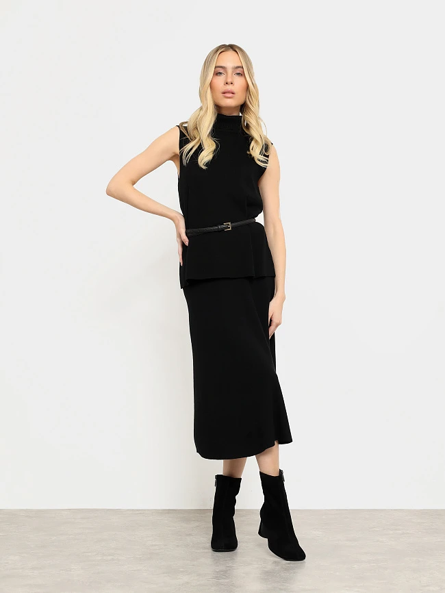 Полусапоги женские всесезонные, цвет черный, натуральный велюр 642223 | 8