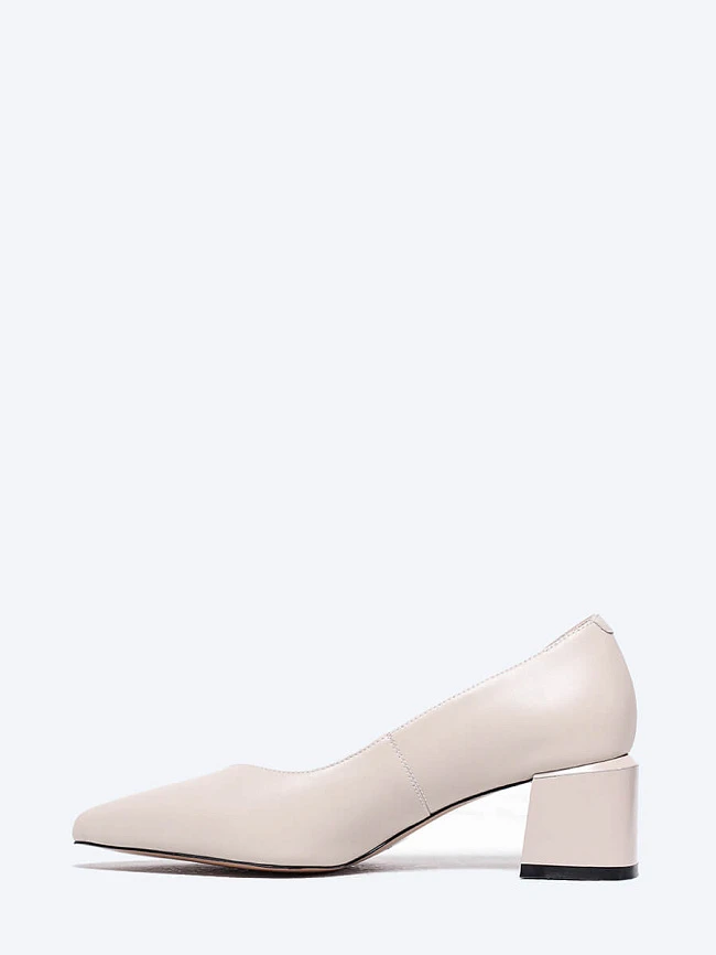 Туфли женские всесезонные, цвет молочный, натуральная кожа и полимерные материалы 1849961 | 3