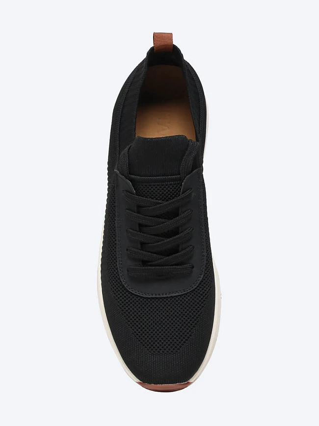 Кроссовки мужские летние, цвет черный, текстиль M433004P | 4