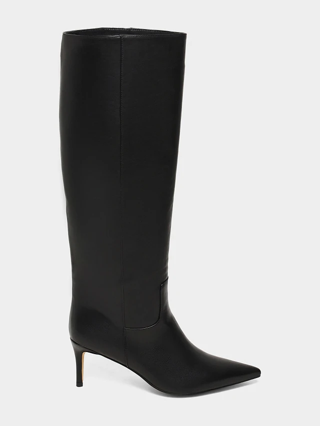 Сапоги женские демисезонные, цвет черный, натуральная кожа 1397068P3-2 | 1