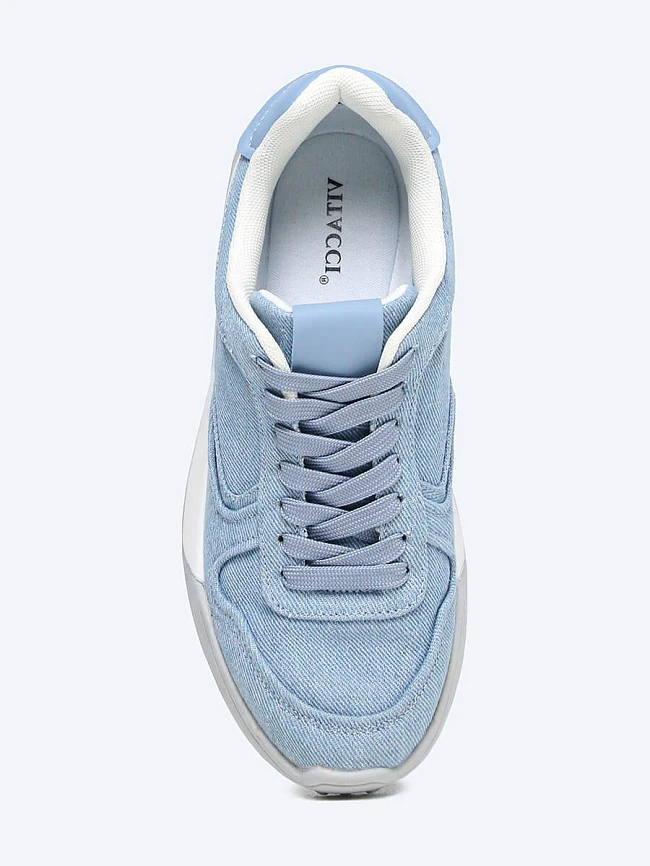 Кроссовки 5710030 женские цвет голубой, текстиль 5710030 | 4