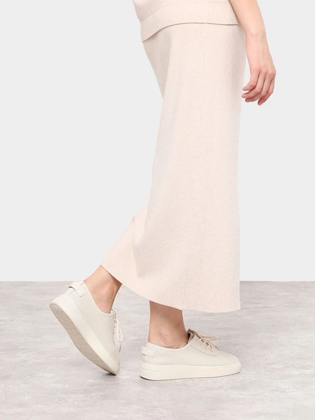 Полуботинки женские всесезонные, цвет молочный, натуральная кожа и полимерные материалы 6810045 | 9