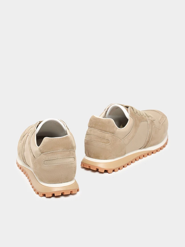 Кроссовки женские демисезонные, цвет мокко, натуральный спилок/текстиль 3630203 | 4