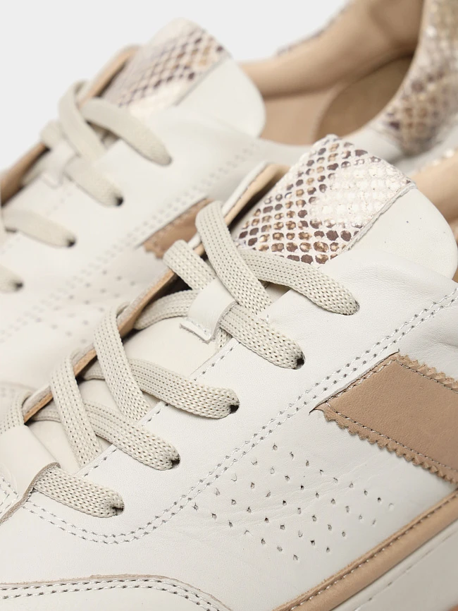 Кроссовки женские демисезонные, цвет бежевый, натуральная кожа 1221472 | 7