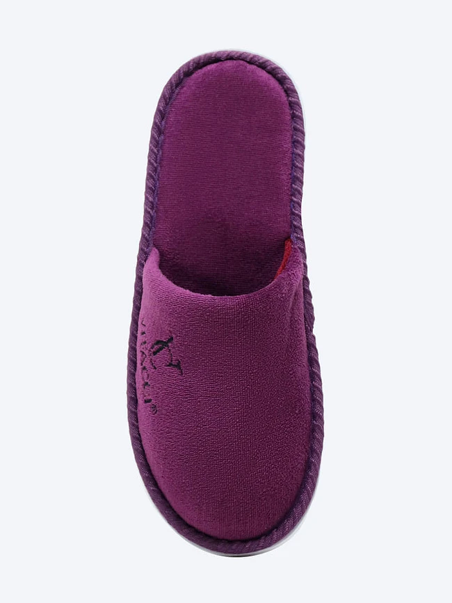 Тапочки унисекс для дома, цвет сиреневый, текстиль SLIP03 | 5