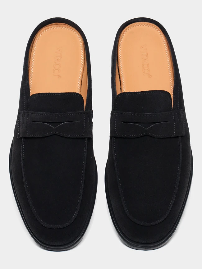 Сабо мужские летние, цвет серый, натуральный спилок M801338 | 4