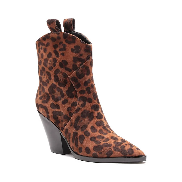 Полусапоги 149671 женские цвет мультиколор, натуральный велюр 149671          | 1