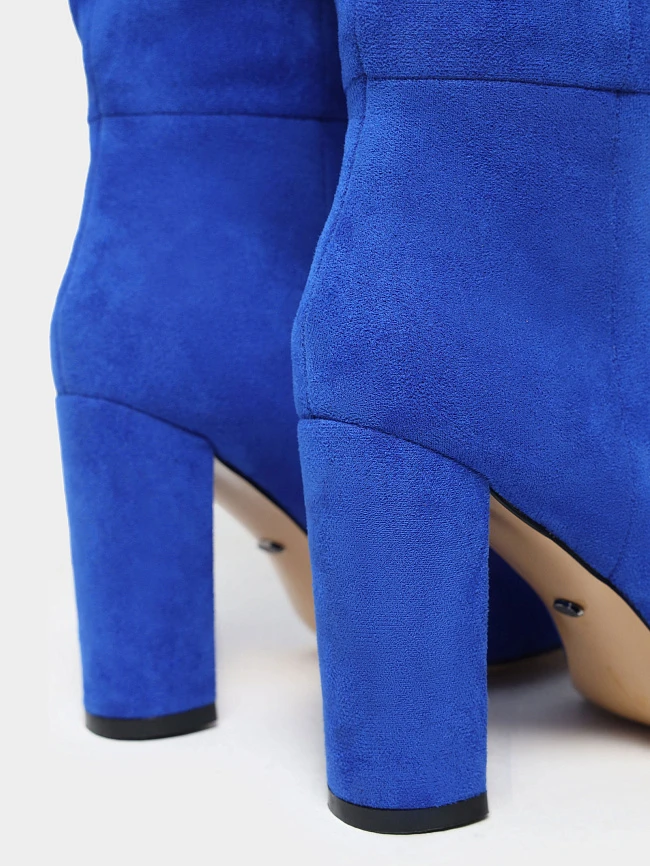 Сапоги женские демисезонные, цвет синий, искусственный велюр 1398883 | 7