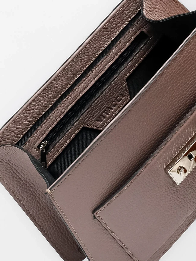 Сумки DB0056-23 женскии цвет мокко, натуральная кожа DB0056-23       | 4