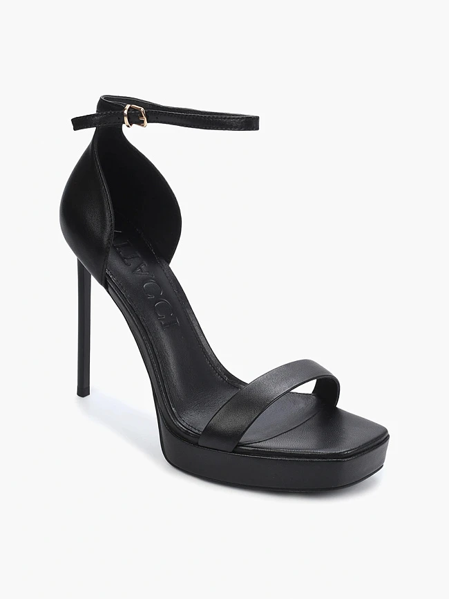 Босоножки женские летние, цвет черный, натуральная кожа 1492485P2 | 2