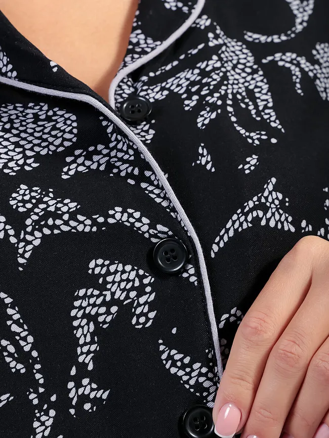 Пижама (джемпер+брюки) женские всесезонные PYJ9329-01 | 10