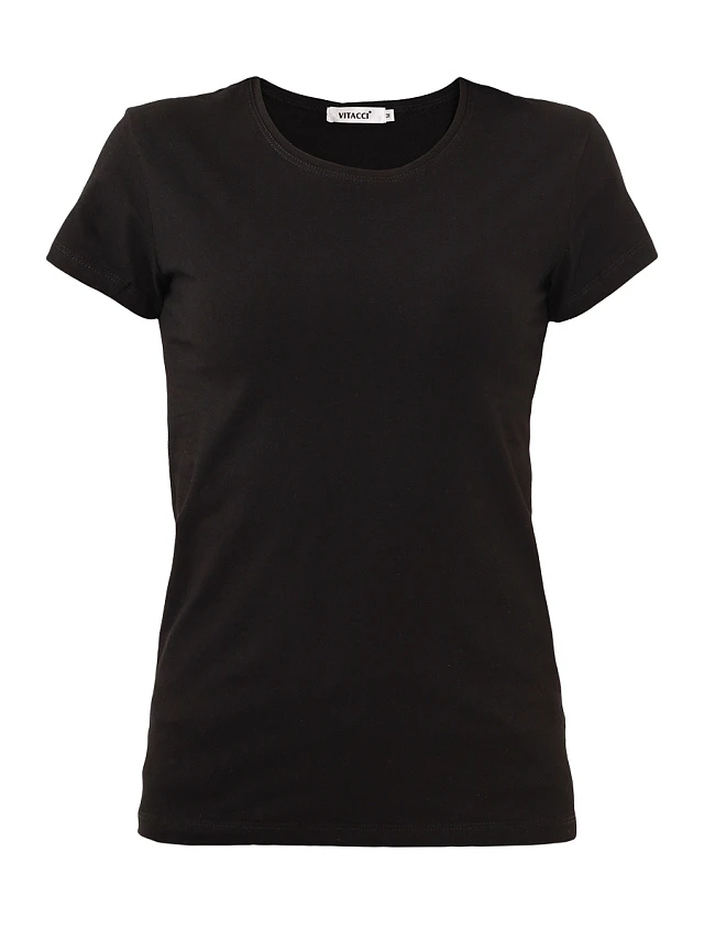 Комплект футболок TSWVP001 женские цвет черный, 95% хлопок, 5% спандекс TSWVP001        | 1