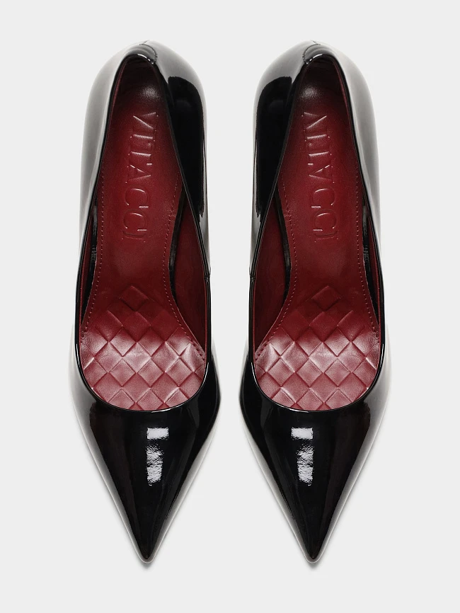 Туфли женские всесезонные, цвет черный, натуральная лаковая кожа 497017 | 5