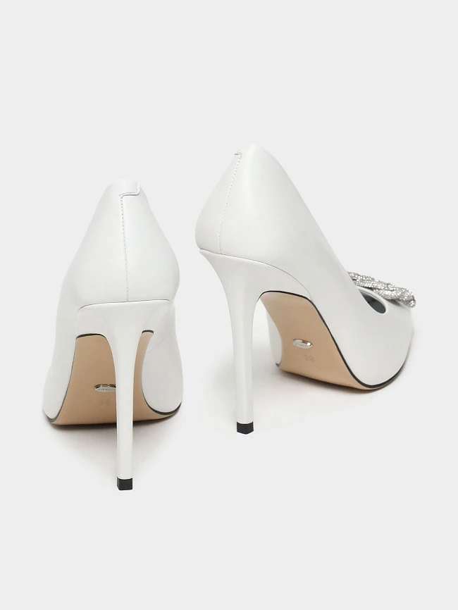 Туфли женские всесезонные, цвет белый, натуральная кожа 944092 | 4