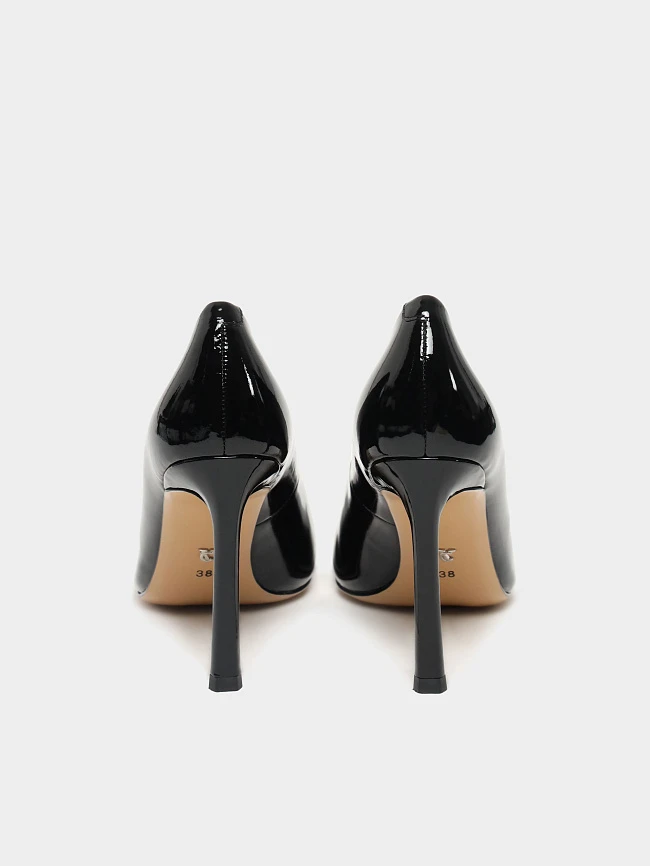 Туфли женские всесезонные, цвет черный, натуральная лаковая кожа 495978P | 6