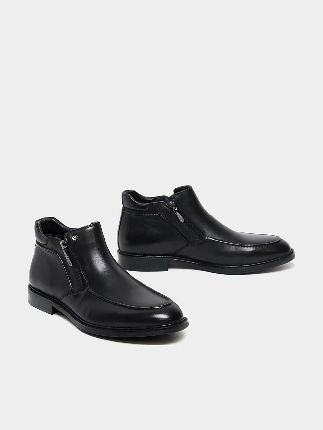 Ботинки мужские демисезонные, цвет черный, натуральная кожа M1782147 | 2