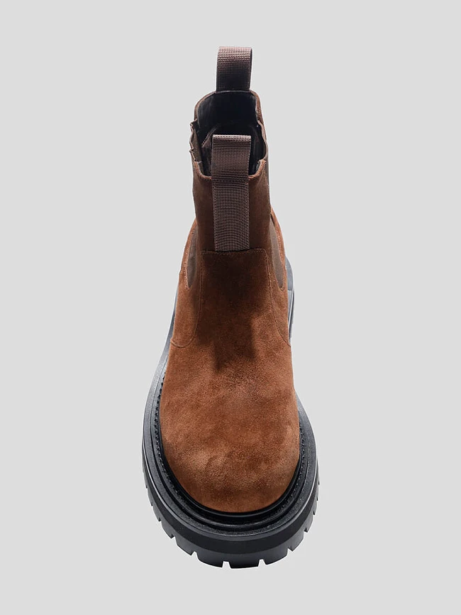 Ботинки мужские демисезонные, цвет коричневый, натуральный спилок M1781634 | 4