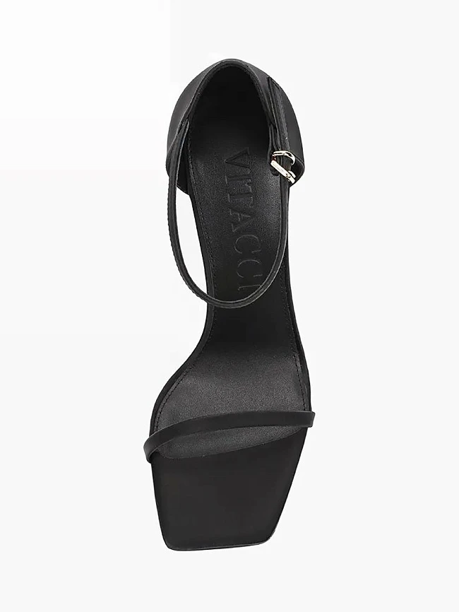 Босоножки женские летние, цвет черный, натуральная кожа 1493213 | 4