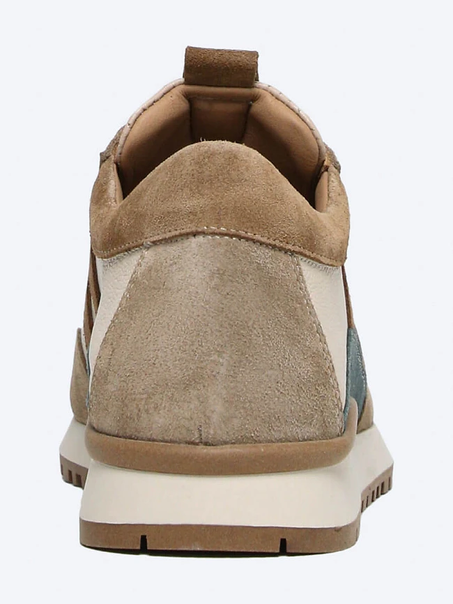 Кроссовки женские демисезонные, цвет коричневый, натуральная кожа/натуральный велюр 136777 | 5