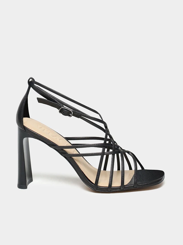 Босоножки женские летние, цвет черный, натуральная кожа 1821718 | 1