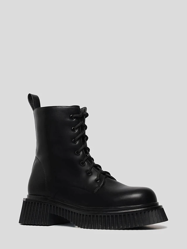 Ботинки 1846398M женские цвет черный, искусственная кожа 1846398M        | 1