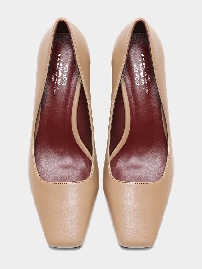 Туфли женские всесезонные, цвет бежевый, искусственная кожа 6550365-2 | 5