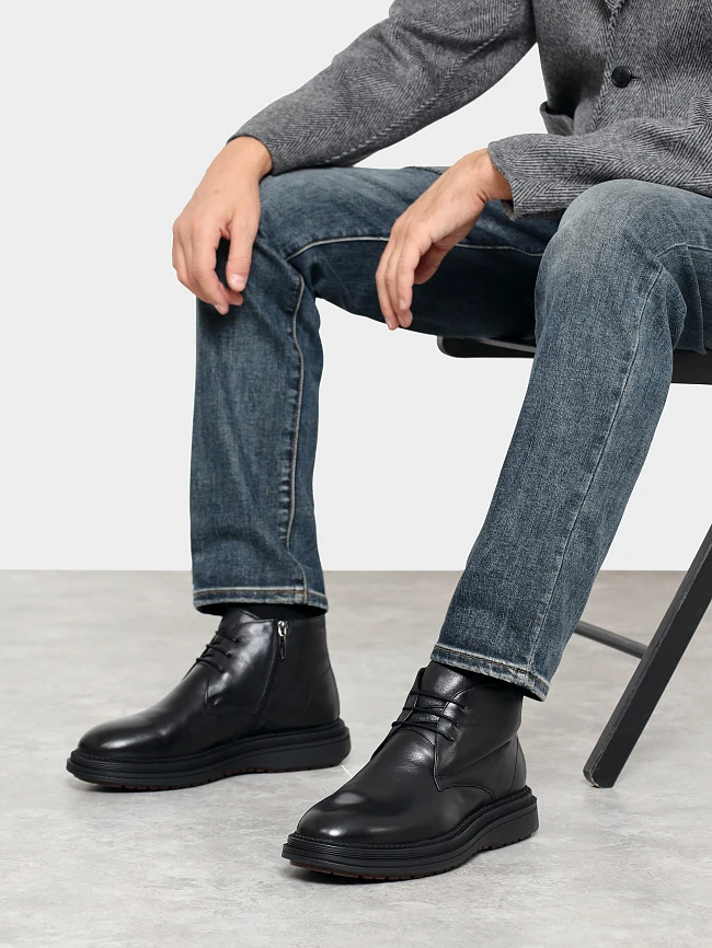 Ботинки мужские зимние, цвет черный, натуральная кожа M1023019M | 10