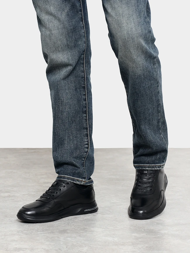 Кроссовки мужские зимние, цвет черный, натуральная кожа M1782598M | 7