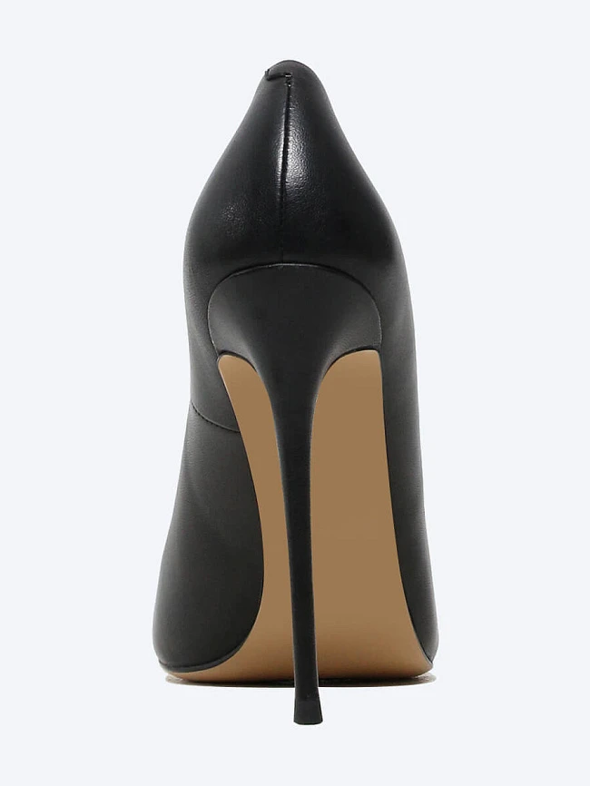 Туфли женские всесезонные, цвет черный, натуральная кожа 495702 | 5