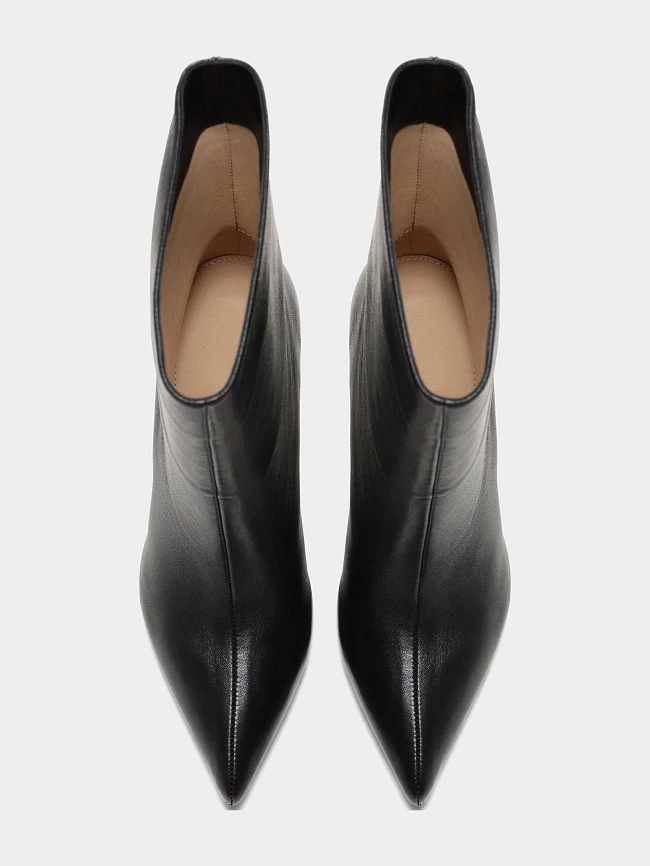 Полусапоги женские всесезонные, цвет черный, натуральная кожа 497158 | 5