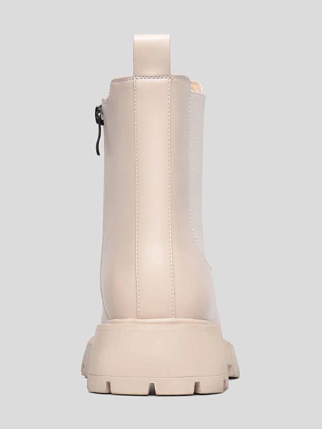 Ботинки женские демисезонные, цвет бежевый, искусственная кожа 1847832 | 5