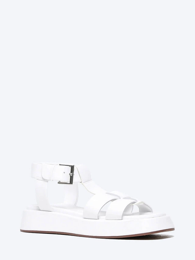 Сандалии женские летние, цвет белый, натуральная кожа 1820642-1 | 1