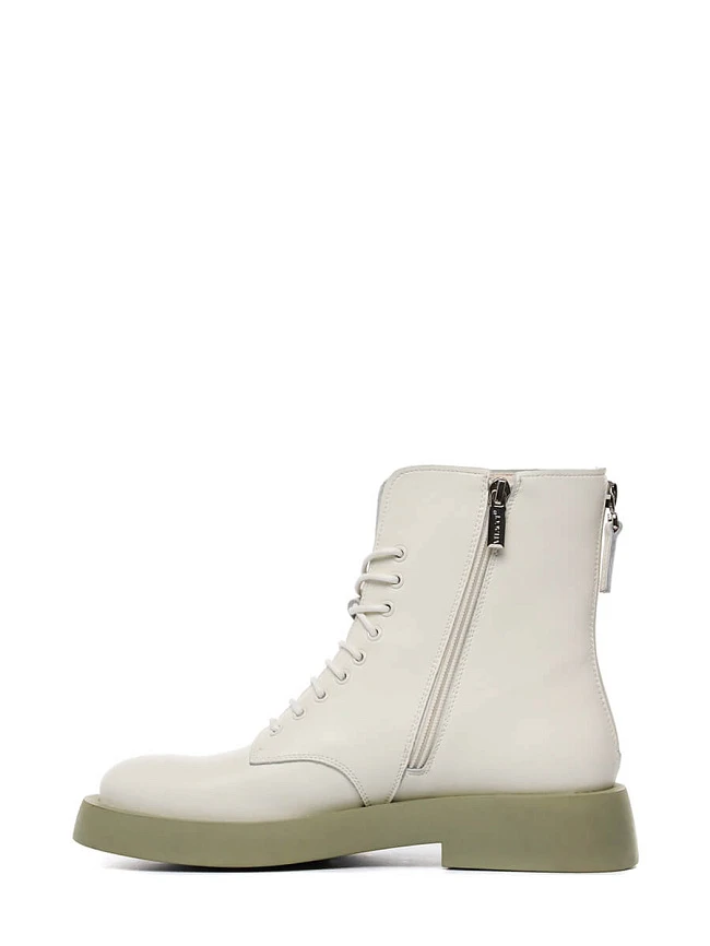 Ботинки 1845272 женские цвет молочный, натуральная кожа и полимерные материалы 1845272         | 3