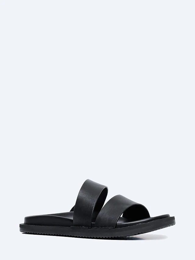 Сабо мужские летние, цвет черный, натуральная кожа M1781385 | 1