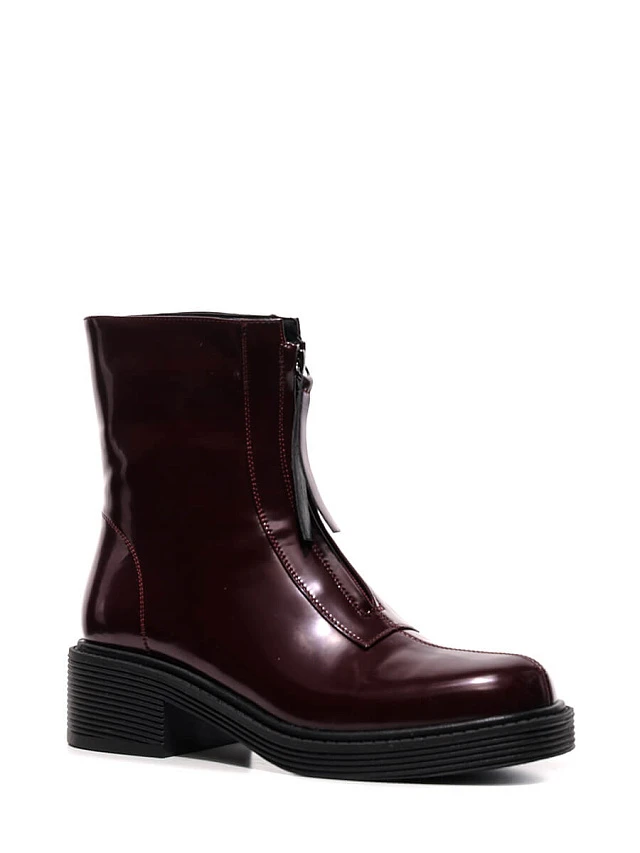 Ботинки 1844049M женские цвет бордовый, искусственная кожа 1844049M        | 1