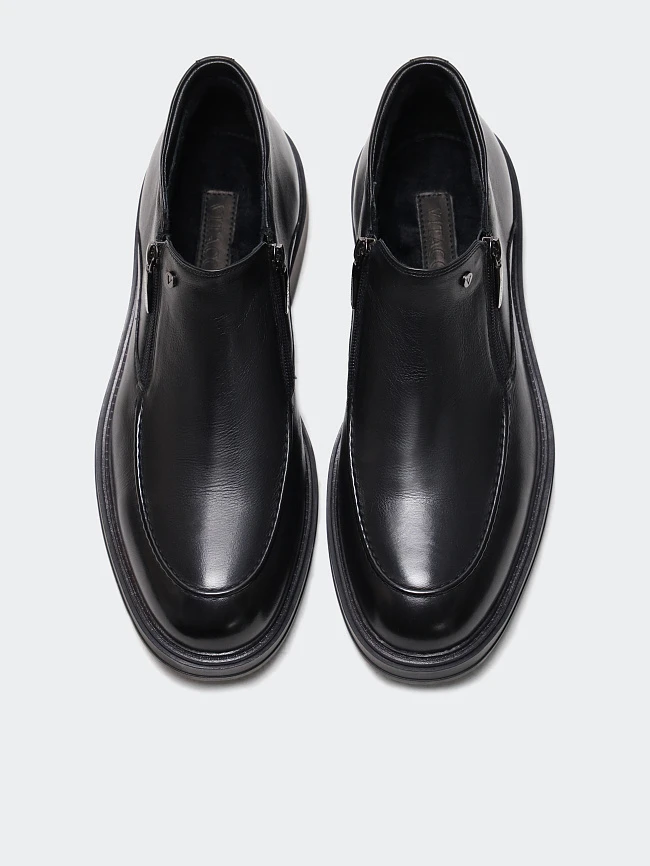 Ботинки мужские демисезонные, цвет черный, натуральная кожа M1022562 | 5